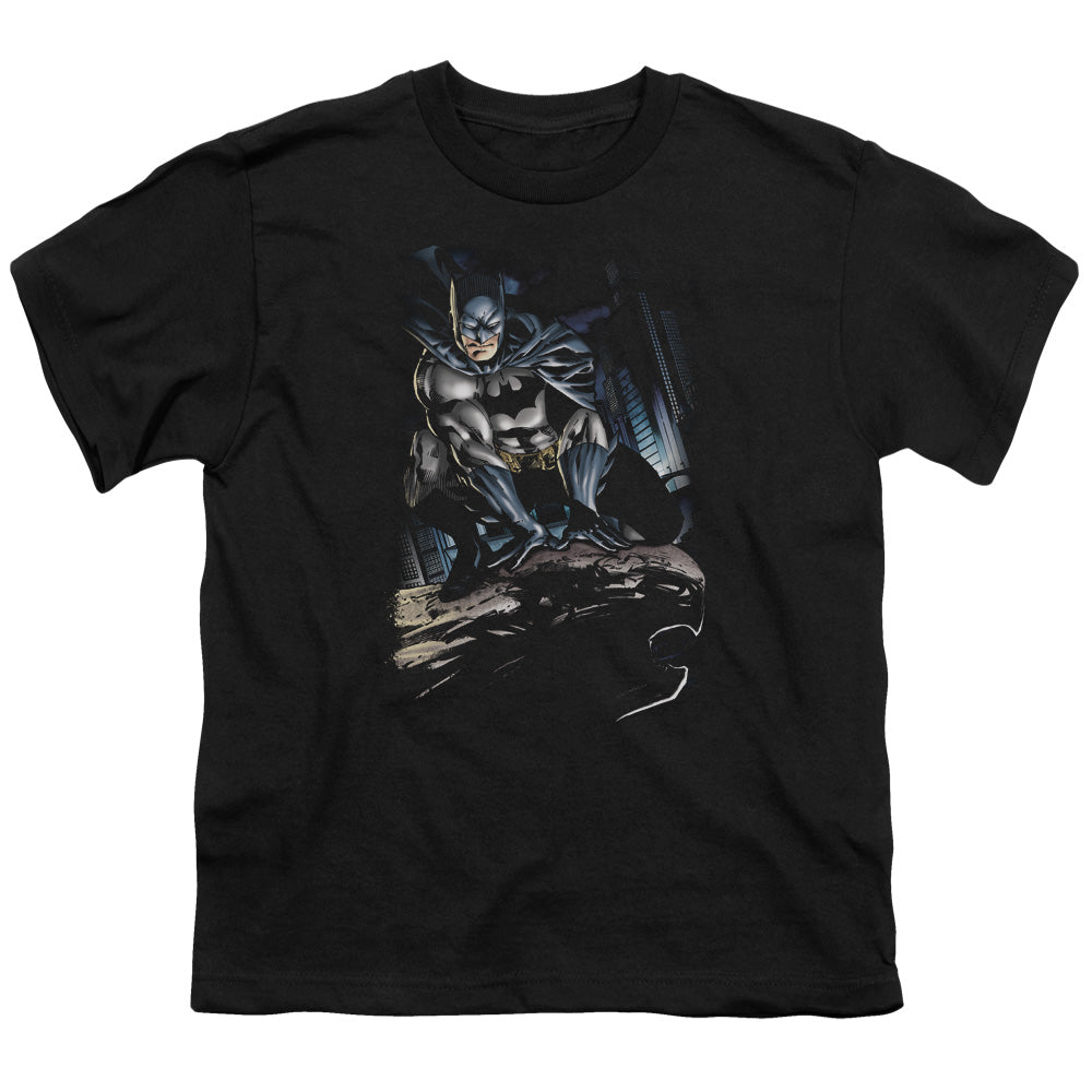 Batman Comics Perched Youth 18/1 100% Cotton Short-Sleeve T-Shirt