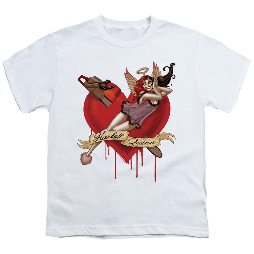 Batman Comics Perfect Angel Youth 18/1 100% Cotton Short-Sleeve T-Shirt