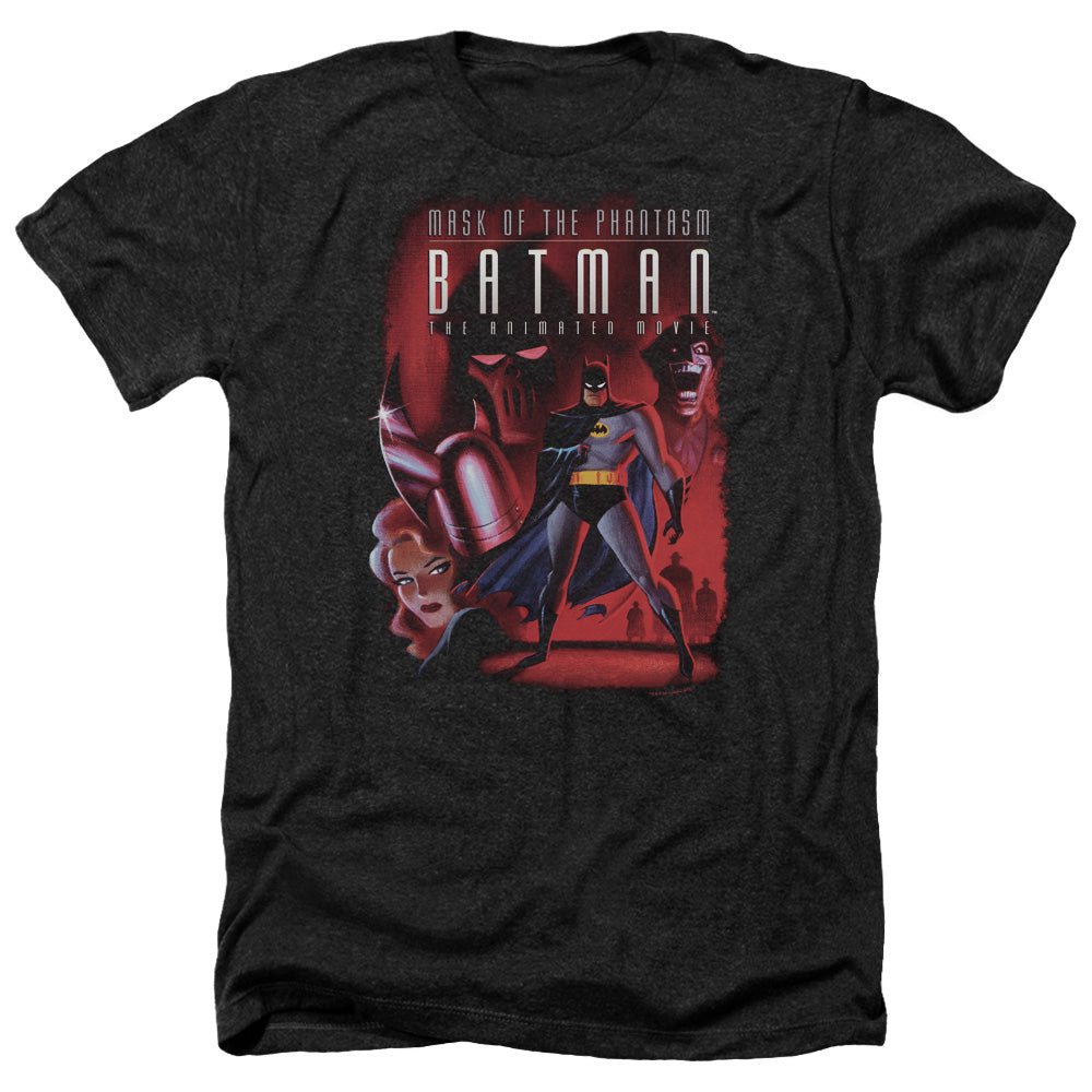Batman Comics Phantasm Cover Men's 30/1 Heather 60 40 Poly Short-Sleeve T-Shirt