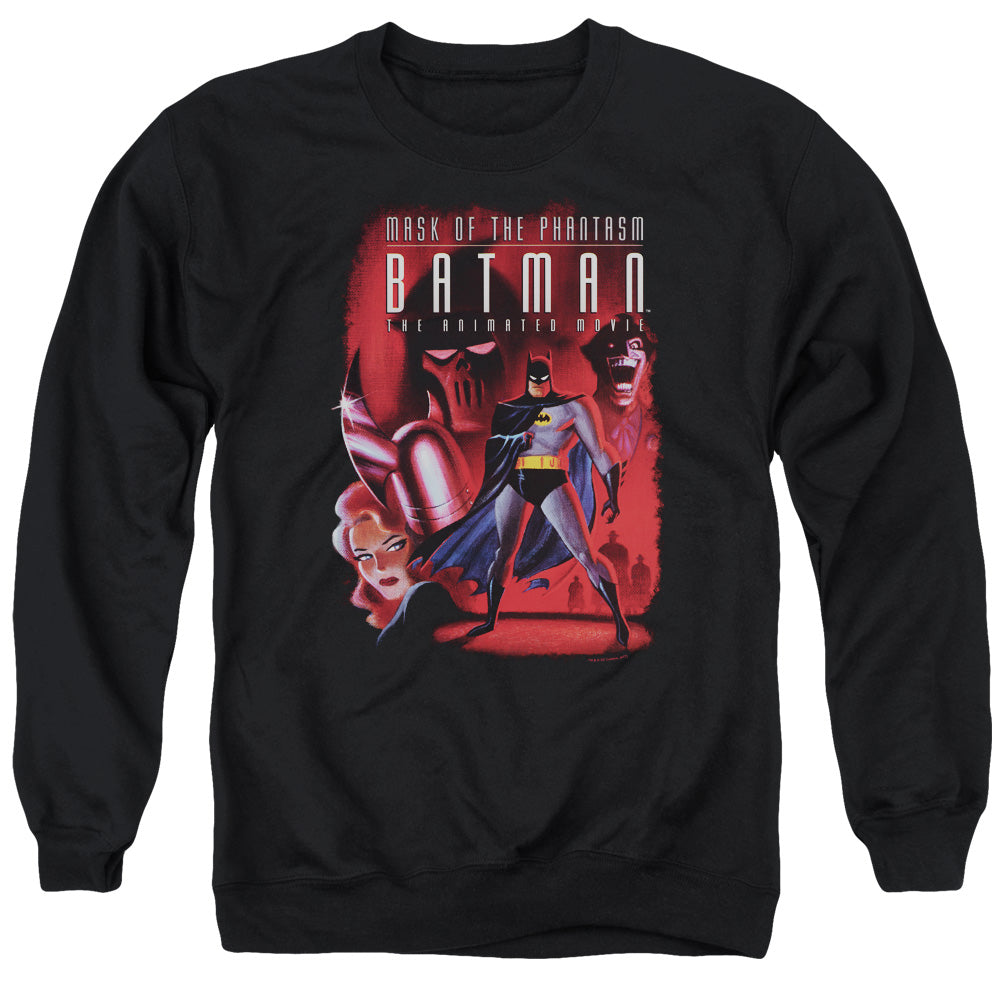 Batman Comics Phantasm Cover Men's Crewneck 50 50 Poly Long-Sleeve T-Shirt