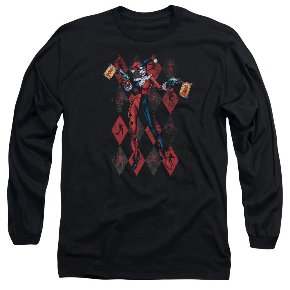 Batman Comics Pow Pow Men's 18/1 Cotton Long-Sleeve T-Shirt