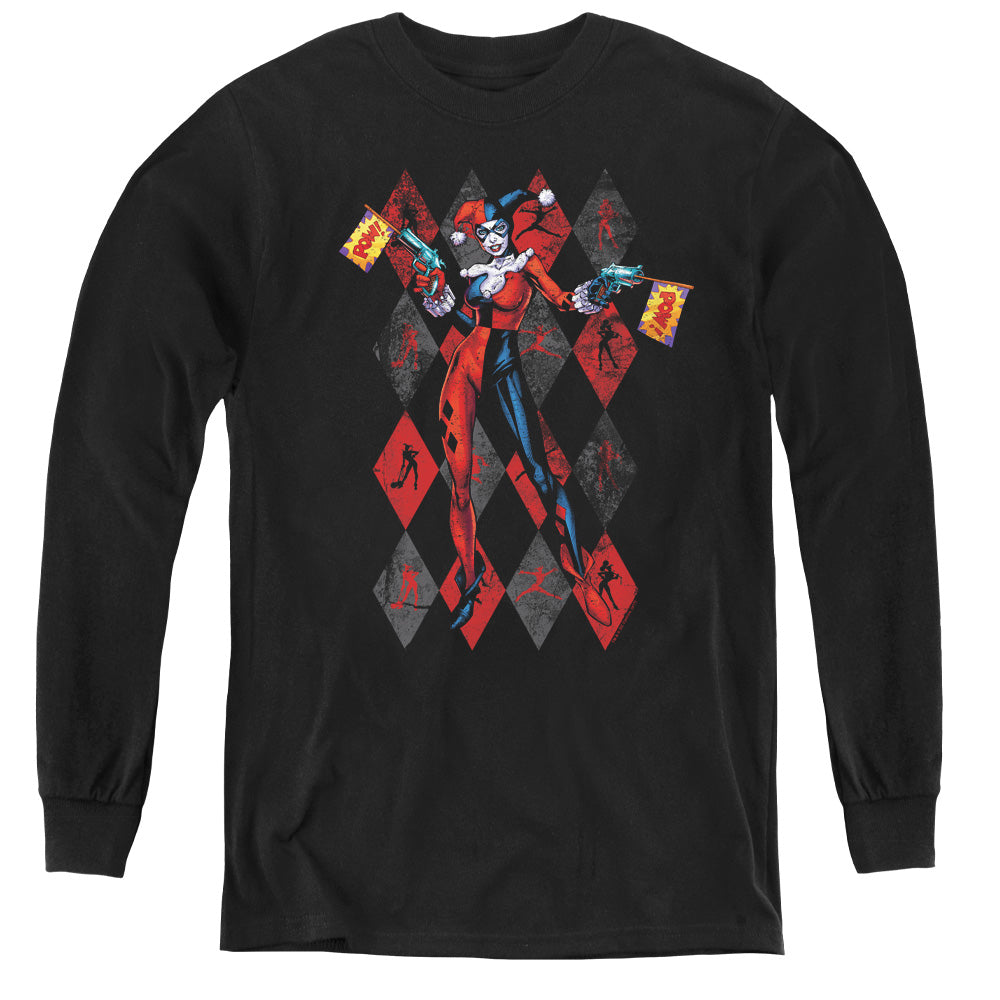 Batman Comics Pow Pow Youth Long-Sleeve T-Shirt