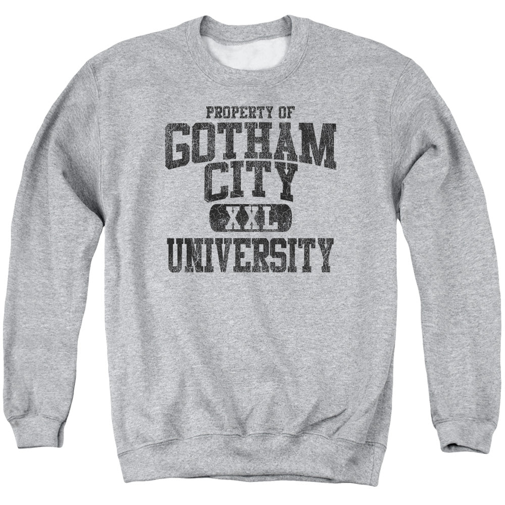 Batman Comics Property Of Gcu Men's Crewneck 50 50 Poly Long-Sleeve T-Shirt