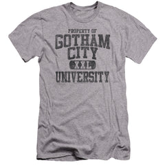 Batman Comics Property Of Gcu Men's Ultra-Soft 30/1 Cotton Slim Short-Sleeve T-Shirt