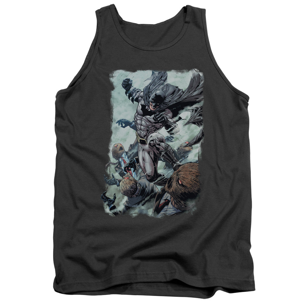 Batman Comics Punch Men's 18/1 Cotton Tank Top