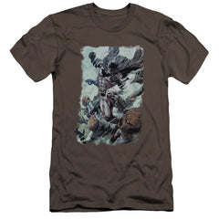 Batman Comics Punch Men's Ultra-Soft 30/1 Cotton Slim Short-Sleeve T-Shirt