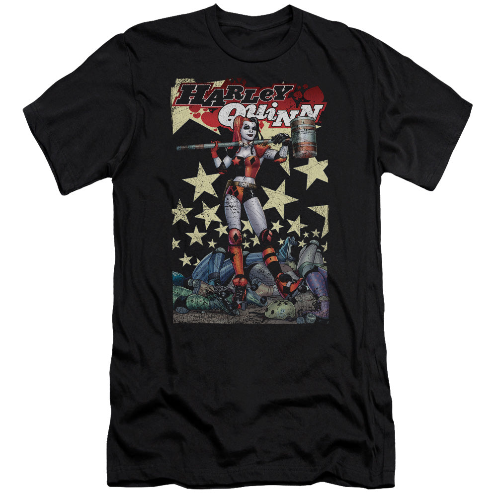 Batman Comics Quinn One Men's Ultra-Soft 30/1 Cotton Slim Short-Sleeve T-Shirt