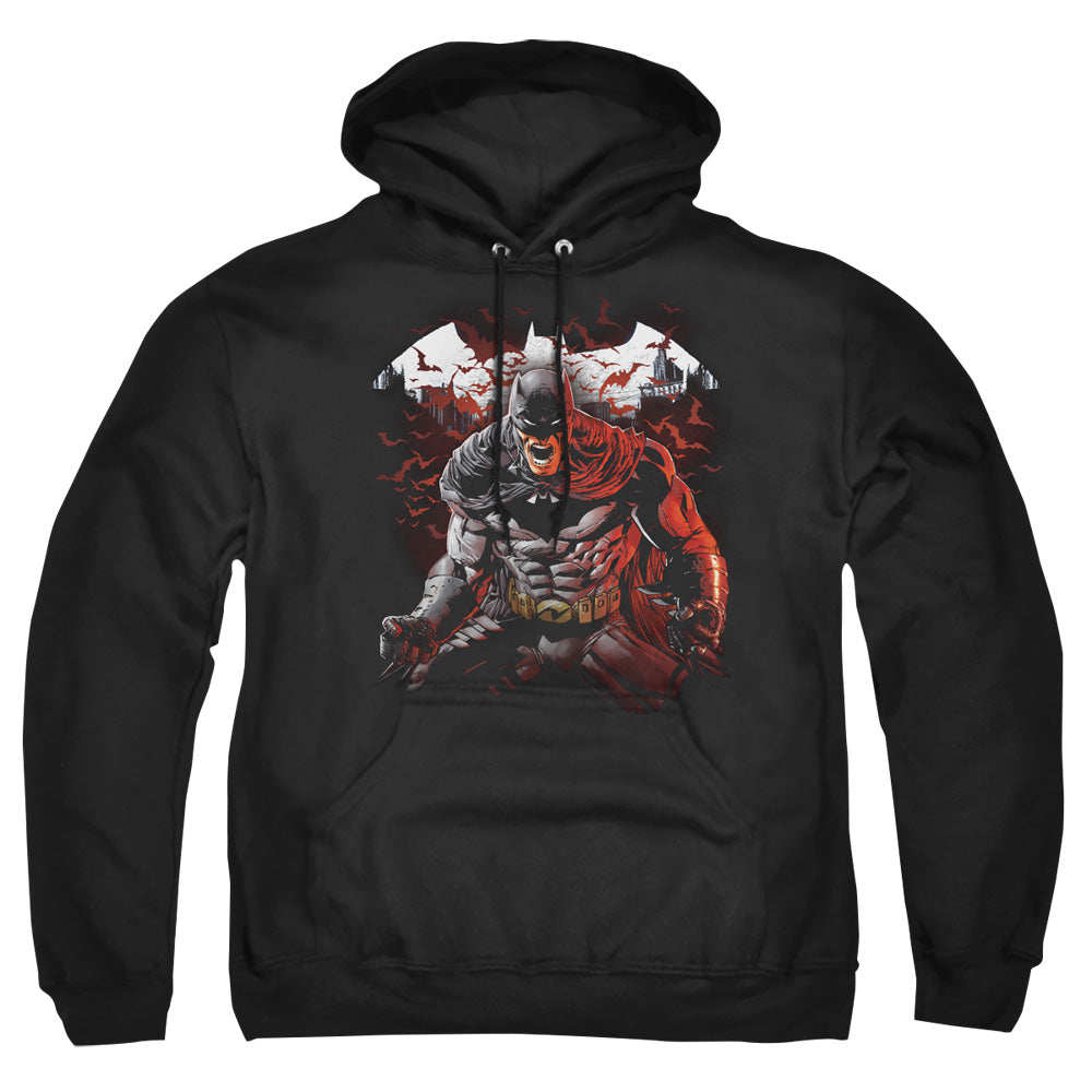 Batman Comics Raging Bat Men's Pull-Over 75 25 Poly Hoodie