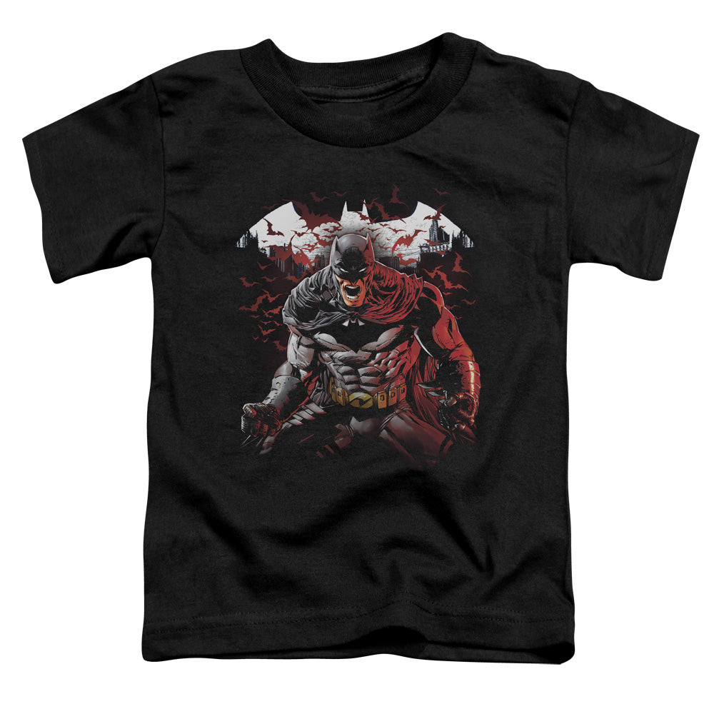 Batman Comics Raging Bat Toddler 18/1 Cotton Short-Sleeve T-Shirt