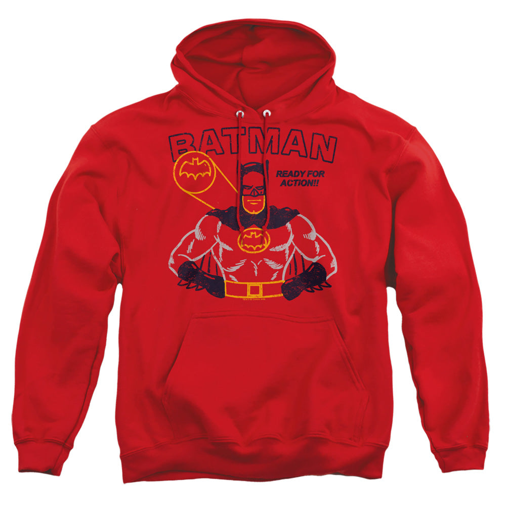 Batman Comics Ready For Action Men's Pull-Over 75 25 Poly Hoodie