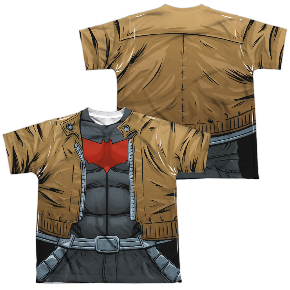 Batman Comics Red Hood Uniform (Front/Back Print) Youth Regular Fit Poly Short-Sleeve T-Shirt