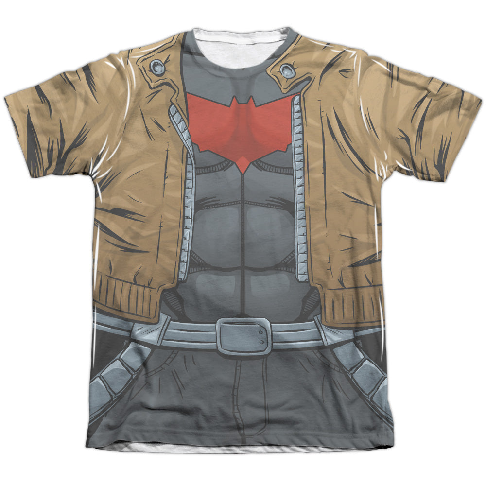 Batman Comics Red Hood Uniform Men's Regular Fit Poly Cotton Short-Sleeve T-Shirt