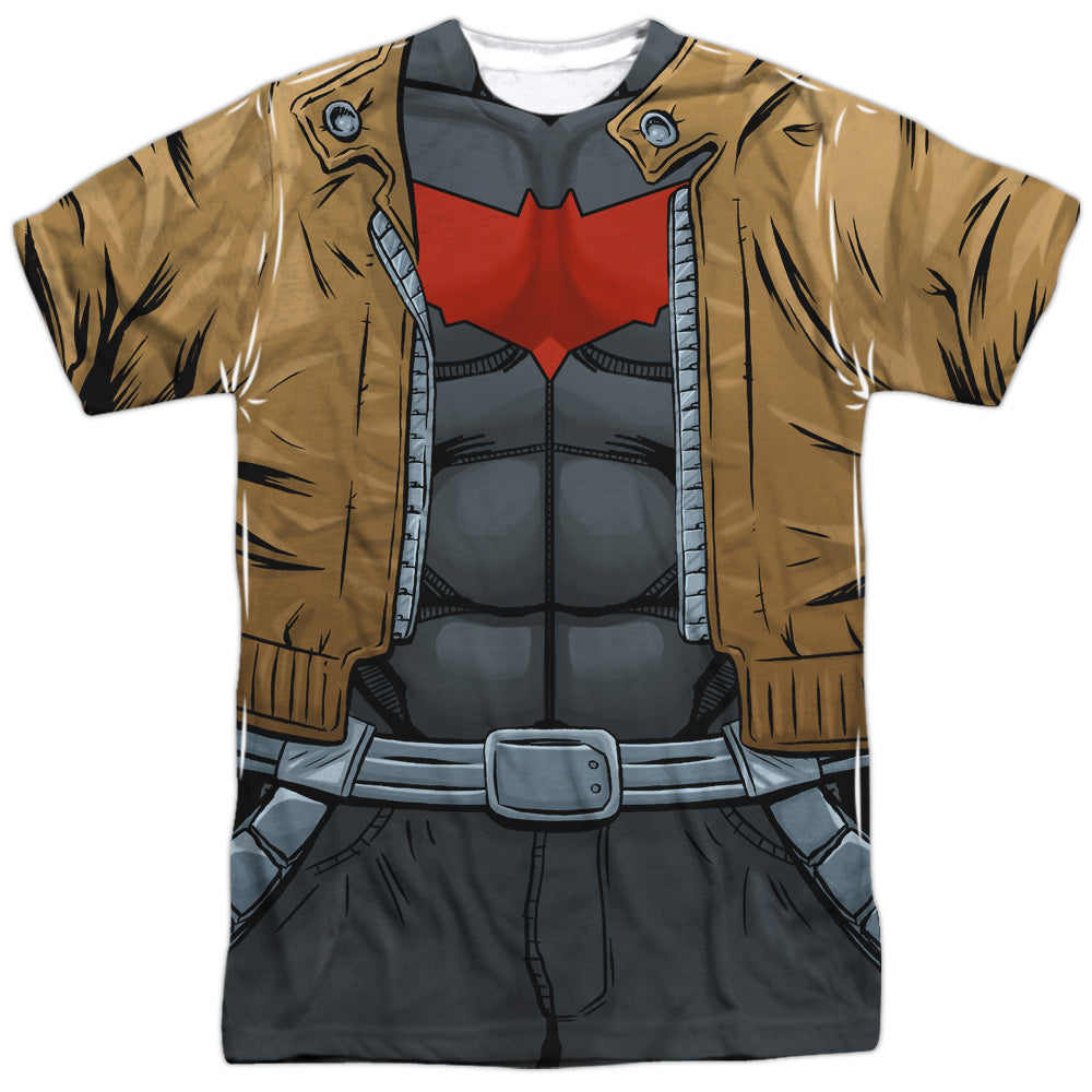 Batman Comics Red Hood Uniform Men's Regular Fit Polyester Short-Sleeve T-Shirt