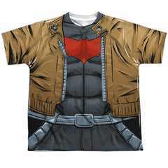 Batman Comics Red Hood Uniform Youth Regular Fit Poly Short-Sleeve T-Shirt