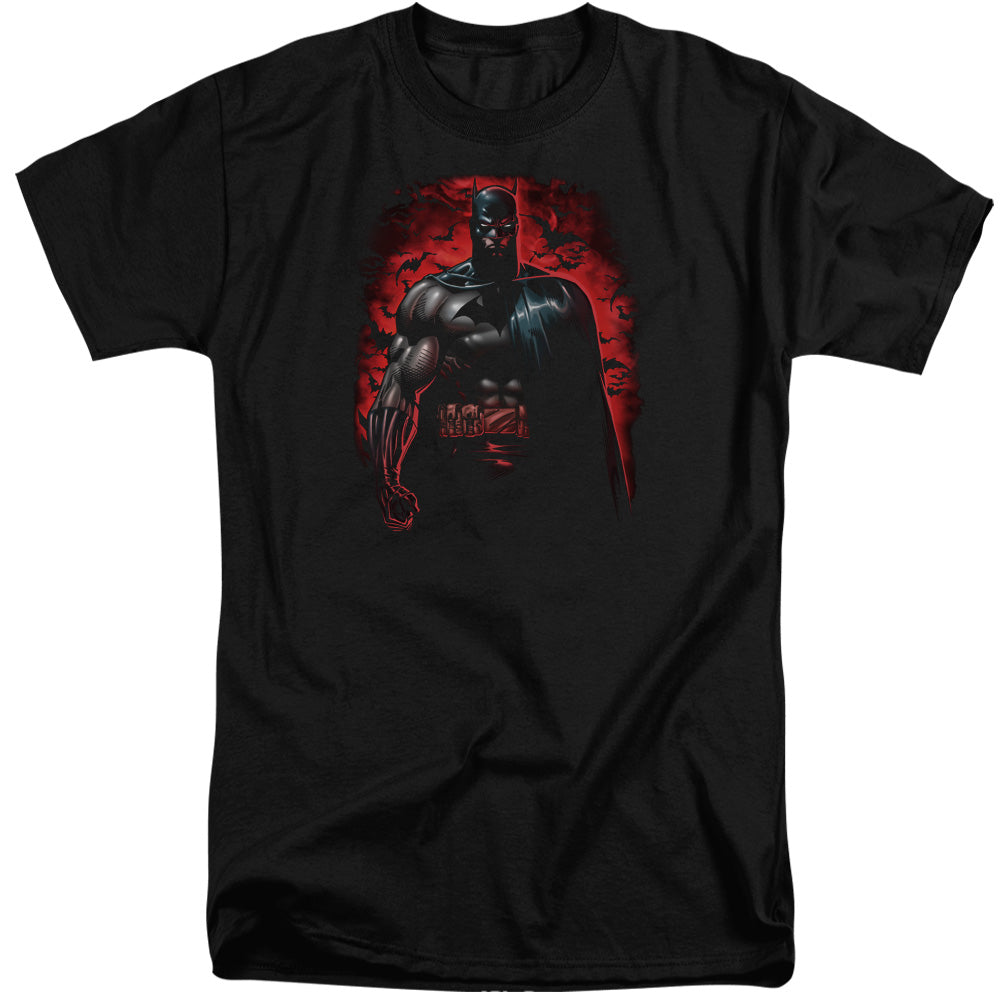 Batman Comics Red Knight Men's 18/1 Tall Cotton Short-Sleeve T-Shirt