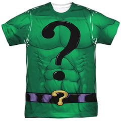 Batman Comics Riddler Uniform Men's Regular Fit Polyester Short-Sleeve T-Shirt