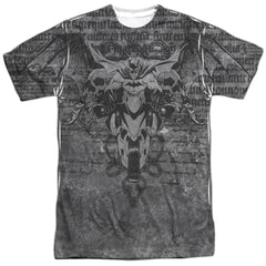 Batman Comics Ride Free Men's Regular Fit Polyester Short-Sleeve T-Shirt