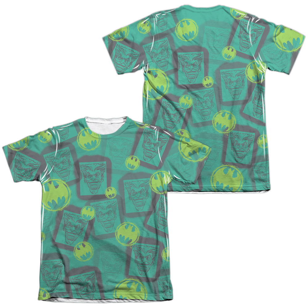 Batman Comics Rivalry (Front/Back Print) Men's Regular Fit Poly Cotton Short-Sleeve T-Shirt