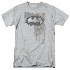Batman Comics Rivited Metal Logo Men's 18/1 Cotton Short-Sleeve T-Shirt
