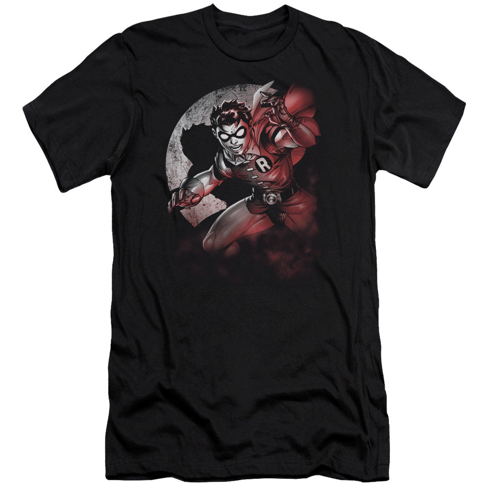Batman Comics Robin Spotlight Men's Ultra-Soft 30/1 Cotton Slim Short-Sleeve T-Shirt