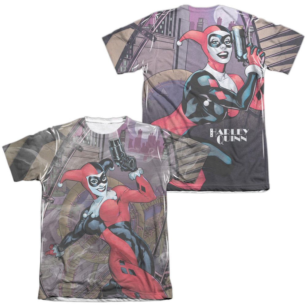 Batman Comics Roller Coaster Of Love (Front/Back Print) Men's Regular Fit Poly Cotton Short-Sleeve T-Shirt