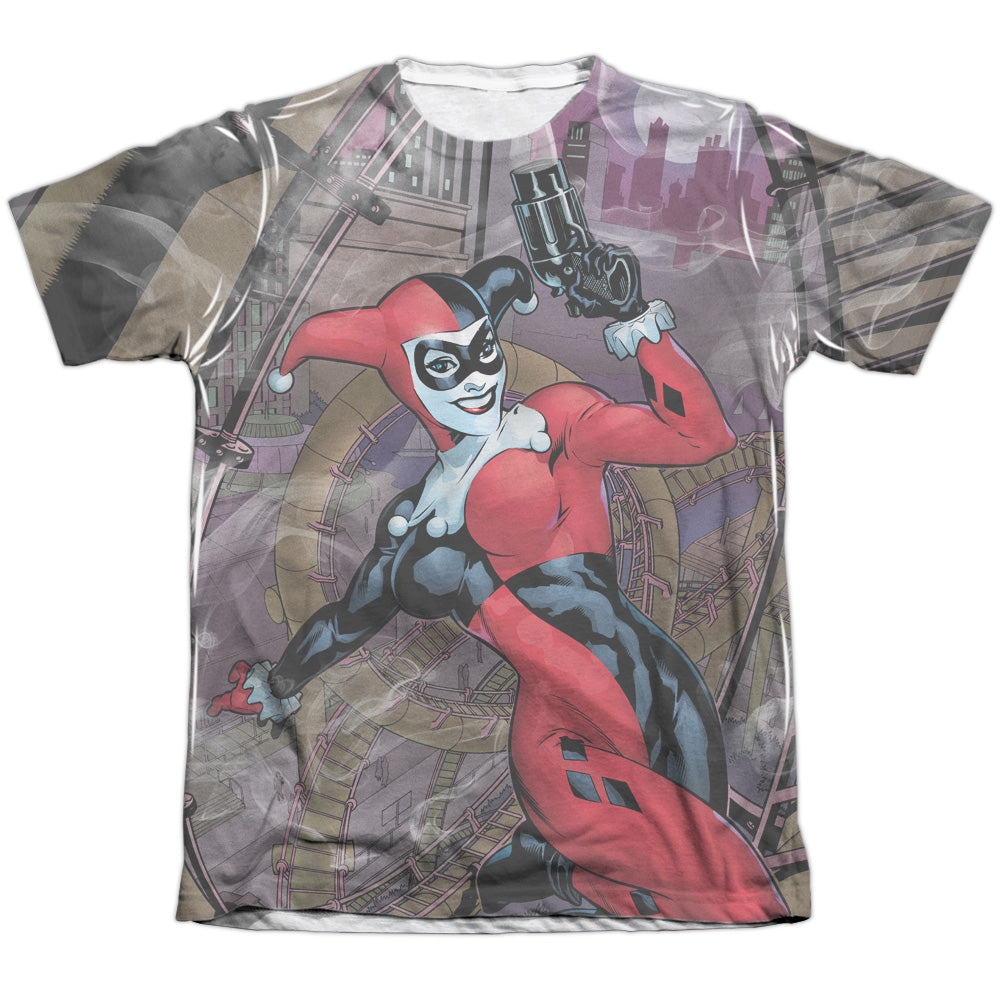 Batman Comics Roller Coaster Of Love Men's Regular Fit Poly Cotton Short-Sleeve T-Shirt