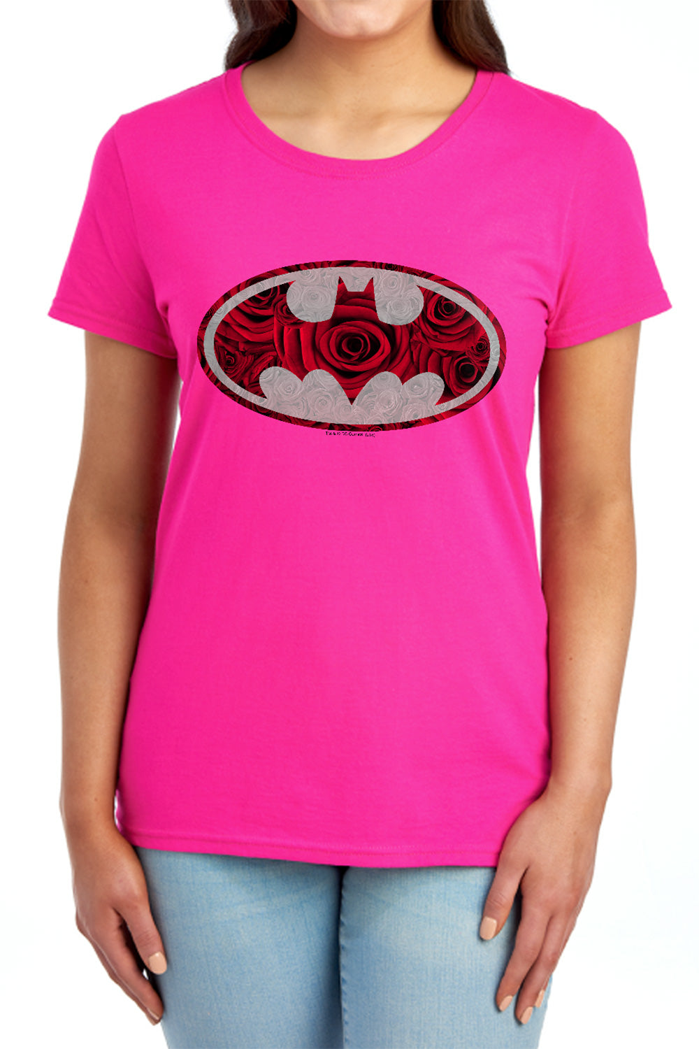 Batman Comics Rosey Signal Women's 18/1 Cotton Short-Sleeve T-Shirt