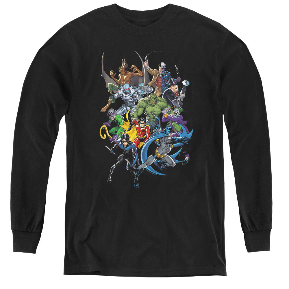 Batman Comics Saints And Psychos Youth Long-Sleeve T-Shirt