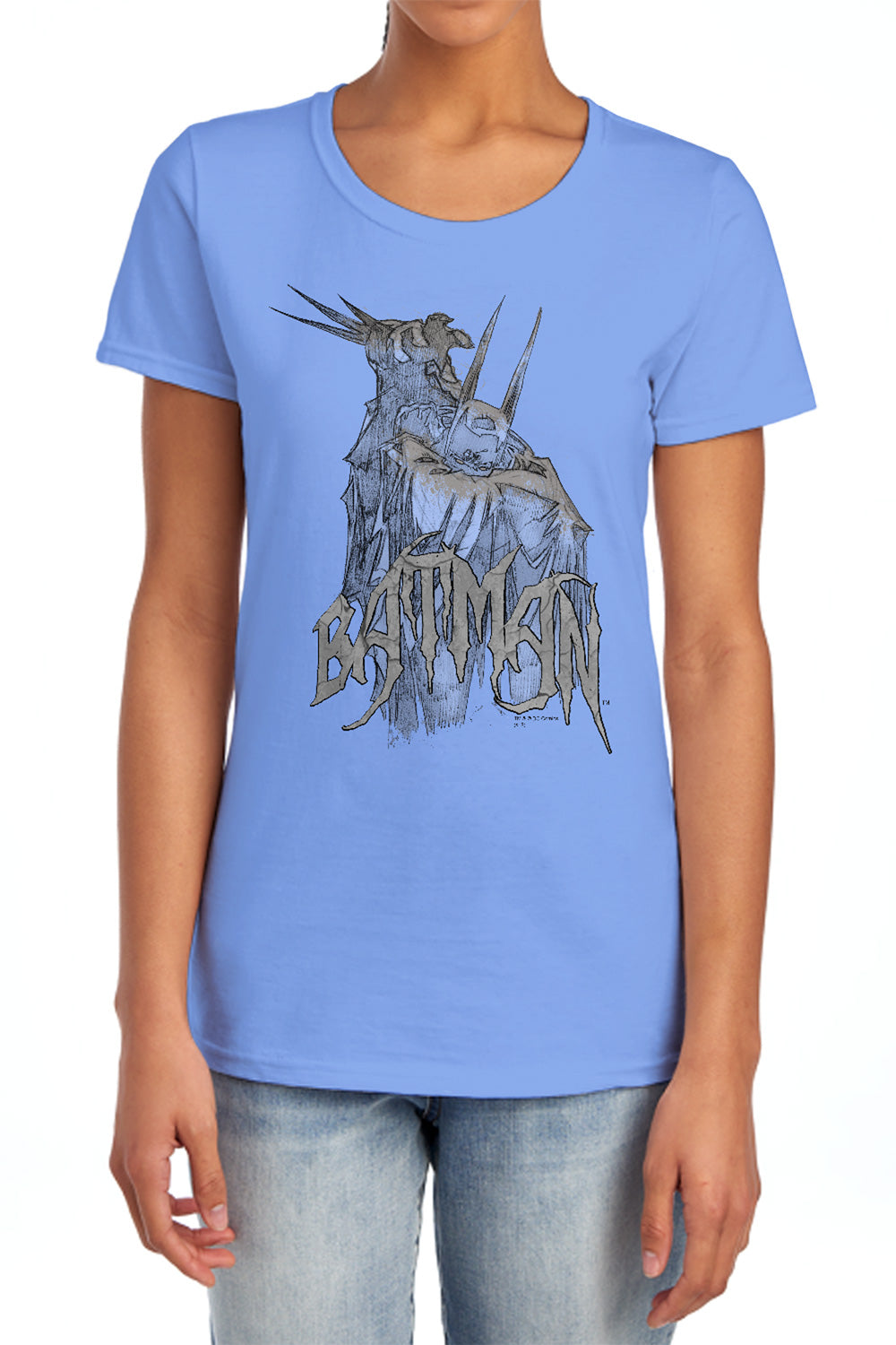 Batman Comics Scary Right Hand Women's 18/1 Cotton Short-Sleeve T-Shirt