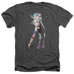 Batman Comics Scene Inside Men's 30/1 Heather 60 40 Poly Short-Sleeve T-Shirt