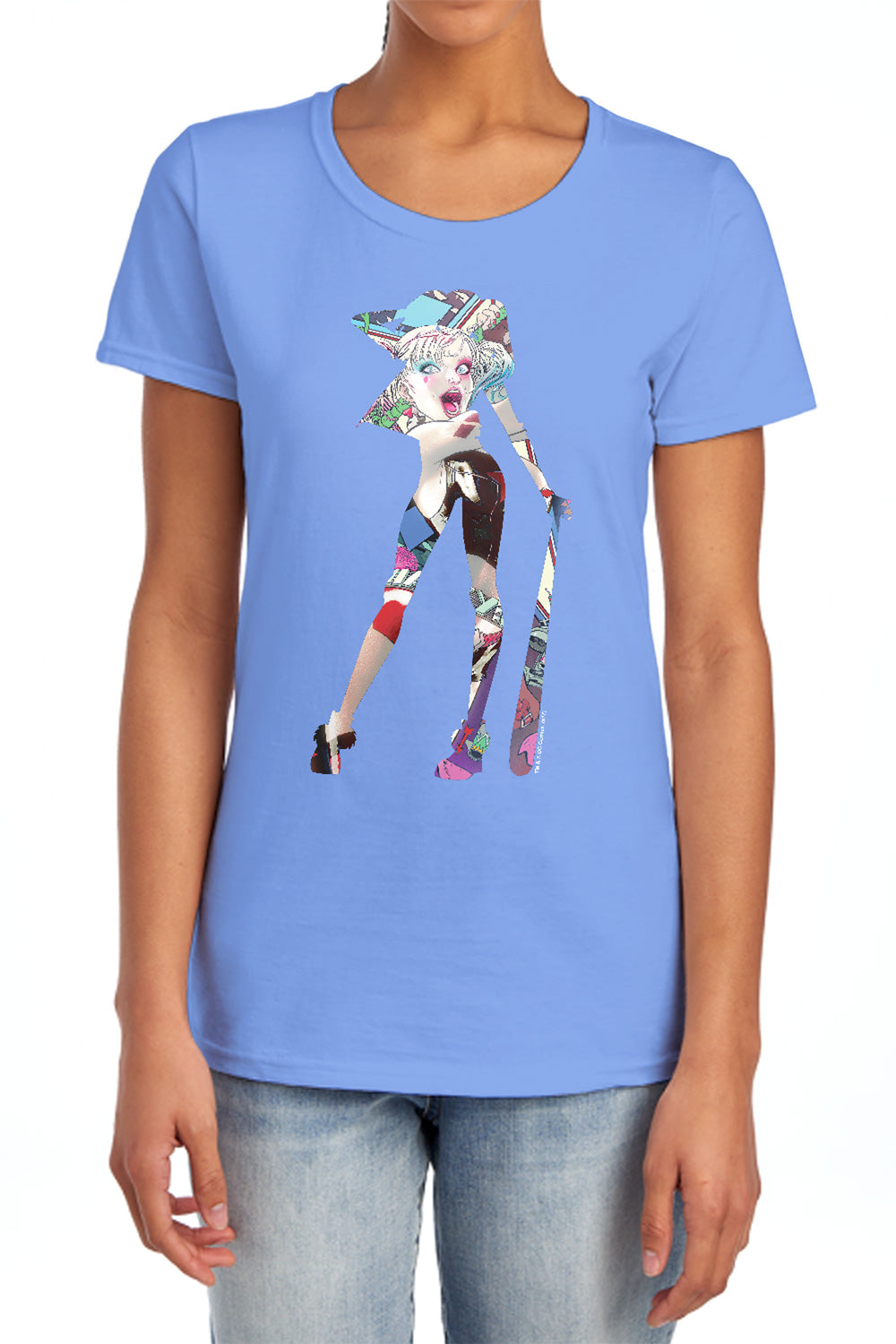 Batman Comics Scene Inside Women's 18/1 Cotton Short-Sleeve T-Shirt