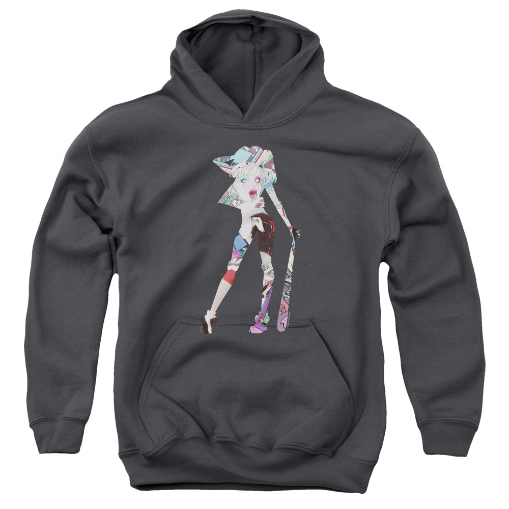 Batman Comics Scene Inside Youth Cotton Poly Pull-Over Hoodie