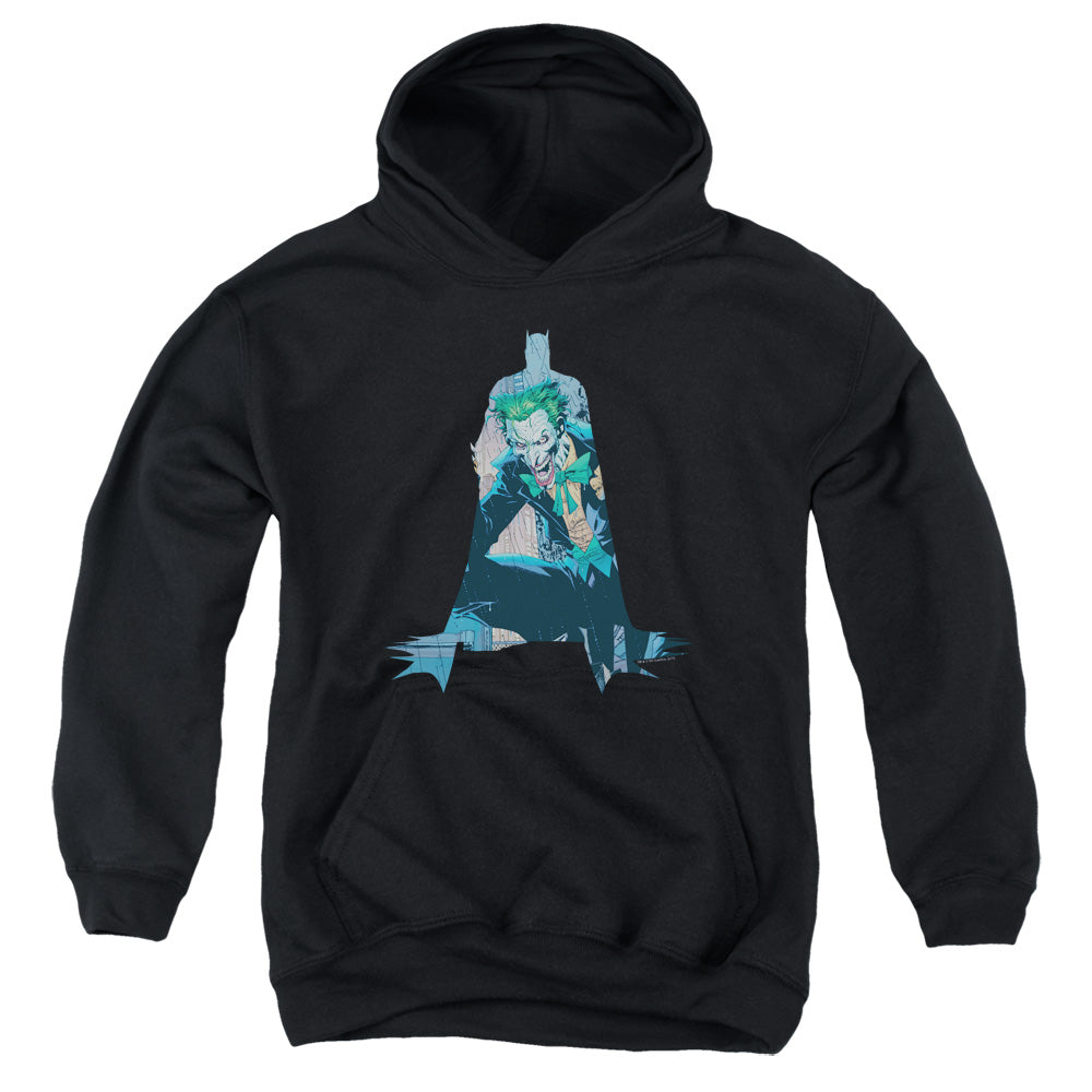 Batman Comics Scene Inside Youth Cotton Poly Pull-Over Hoodie