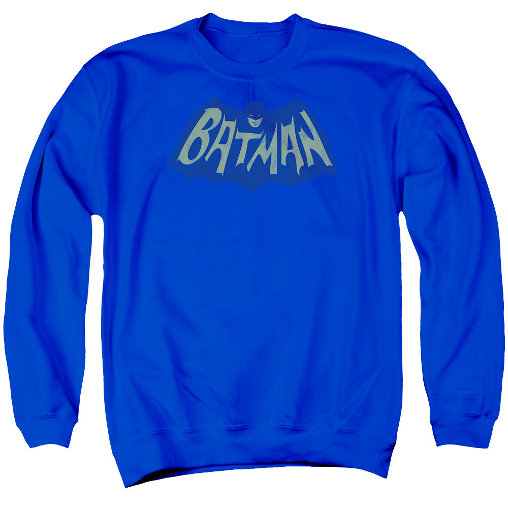 Batman Comics Show Bat Logo Men's Crewneck 50 50 Poly Long-Sleeve T-Shirt