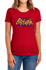 Batman Comics Show Bat Logo Women's 18/1 Cotton Short-Sleeve T-Shirt