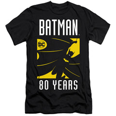 Batman Comics Silhouette Men's Ultra-Soft 30/1 Cotton Slim Short-Sleeve T-Shirt