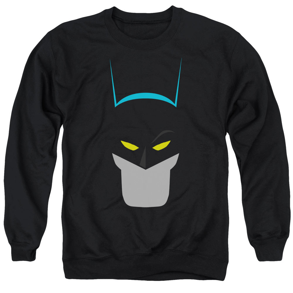 Batman Comics Simplified Men's Crewneck 50 50 Poly Long-Sleeve T-Shirt