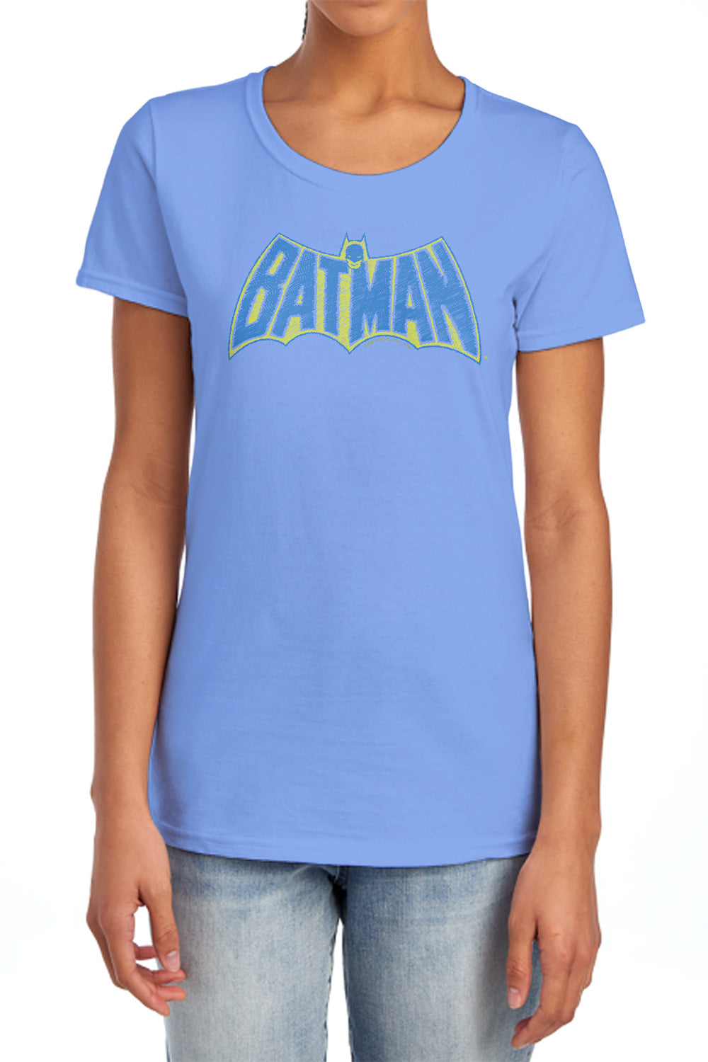 Batman Comics Sketch Logo Women's 18/1 Cotton Short-Sleeve T-Shirt