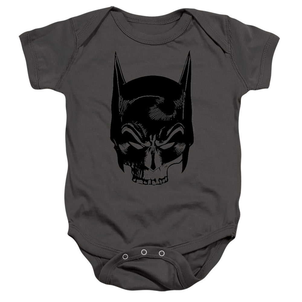Batman Comics Skull On Gray Infant's Cotton SS Snapsuit