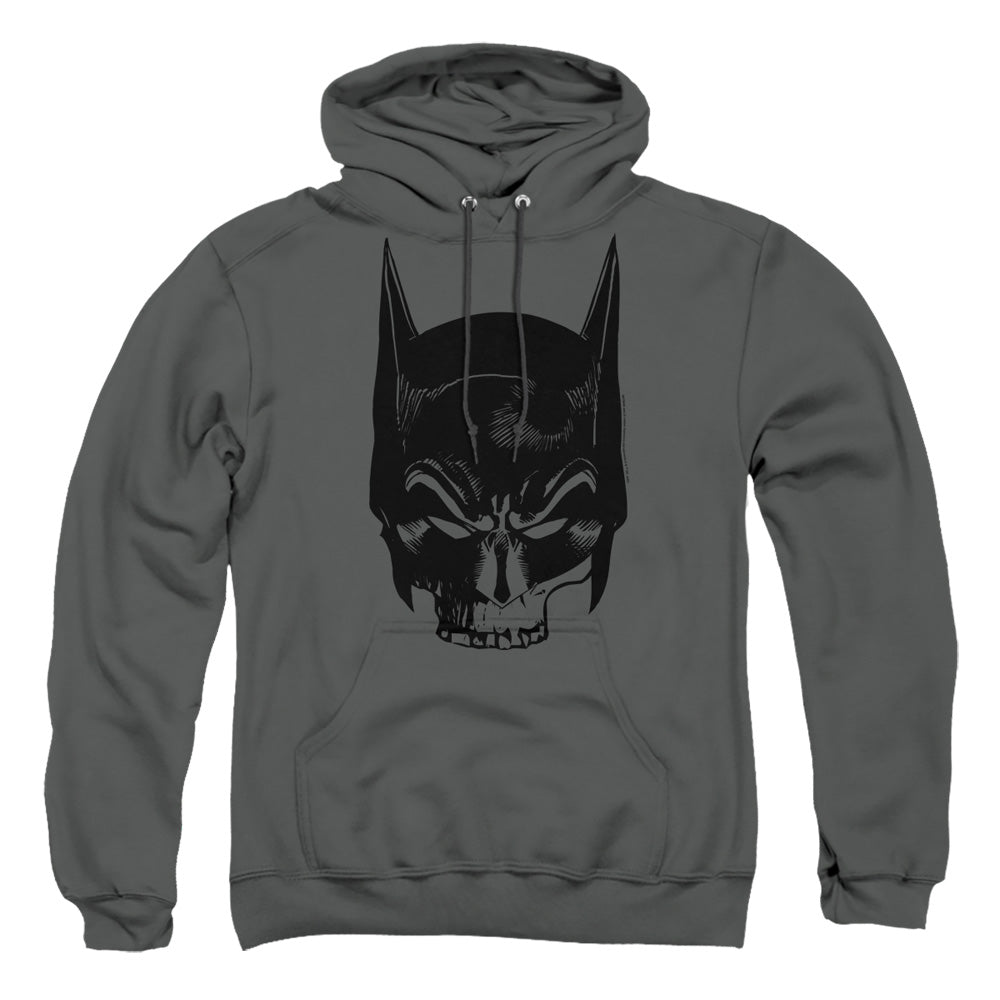 Batman Comics Skull On Gray Men's Pull-Over 75 25 Poly Hoodie
