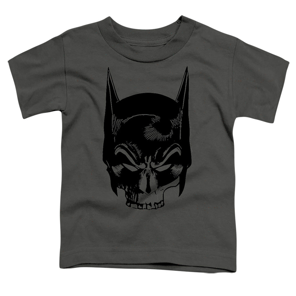 Batman Comics Skull On Gray Toddler 18/1 Cotton Short-Sleeve T-Shirt
