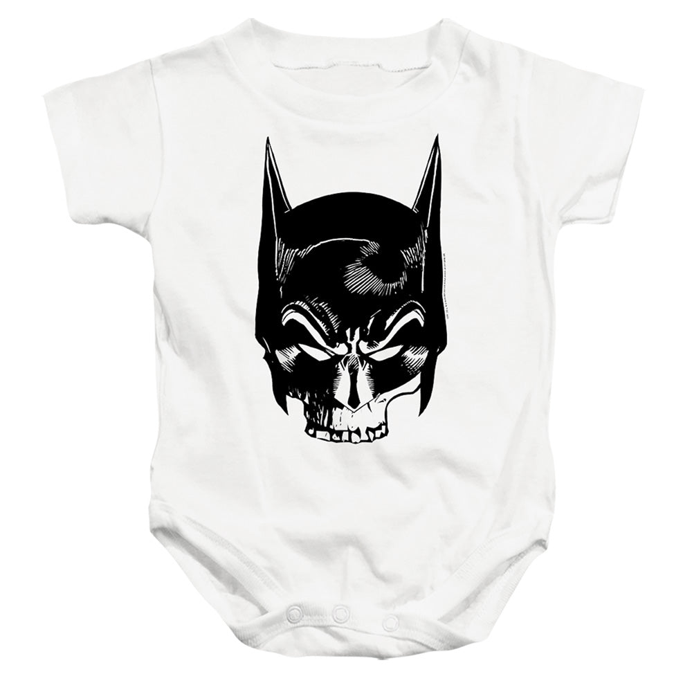 Batman Comics Skull On White Infant's Cotton SS Snapsuit