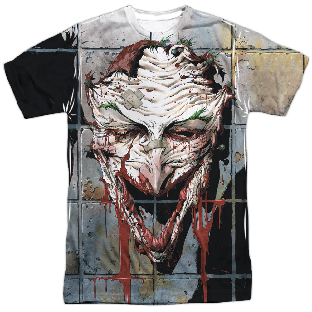 Batman Comics Smile Men's Regular Fit Polyester Short-Sleeve T-Shirt