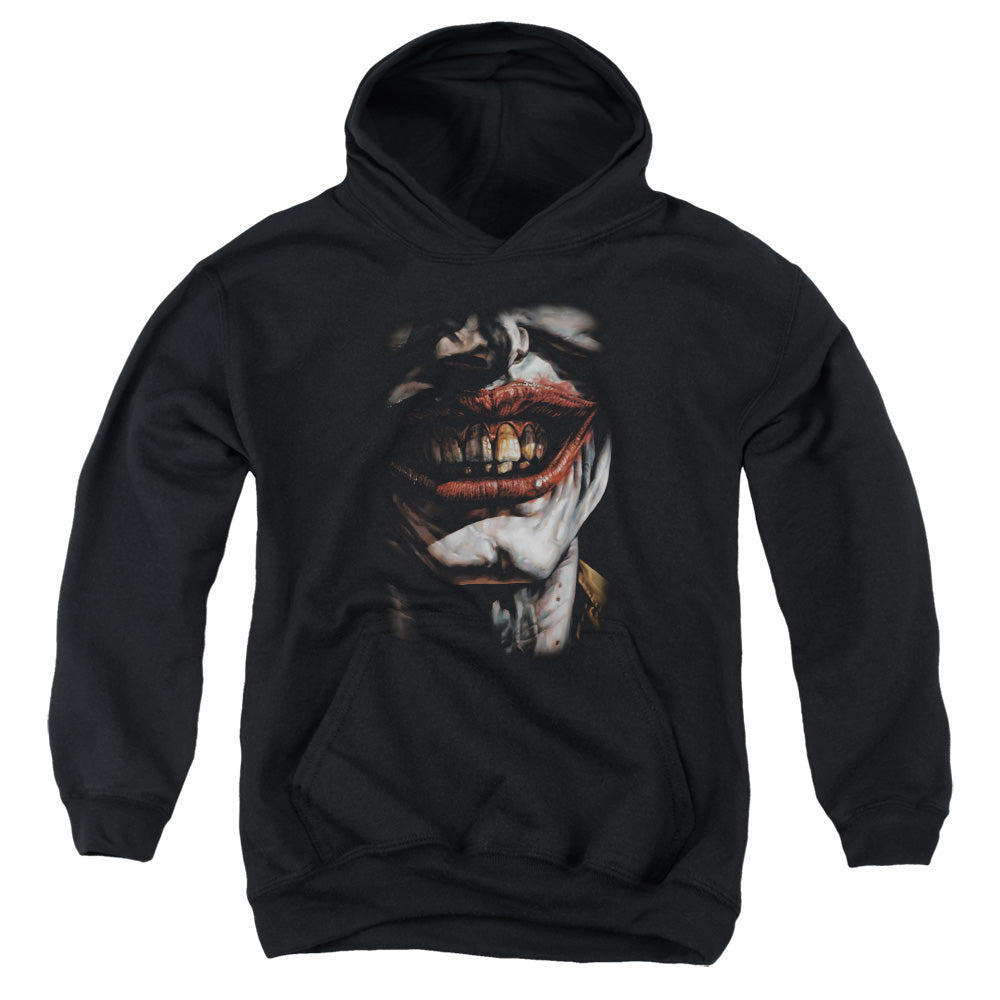 Batman Comics Smile Of Evil Youth Cotton Poly Pull-Over Hoodie