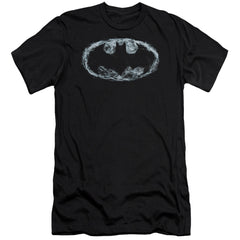 Batman Comics Smoke Signal Men's Ultra-Soft 30/1 Cotton Slim Short-Sleeve T-Shirt