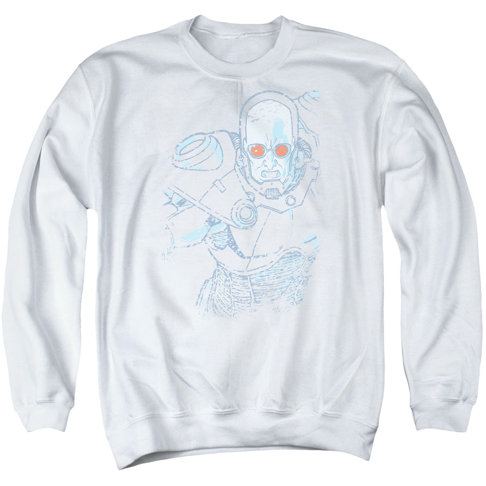 Batman Comics Snowblind Freeze Men's Crewneck 50 50 Poly Long-Sleeve T-Shirt