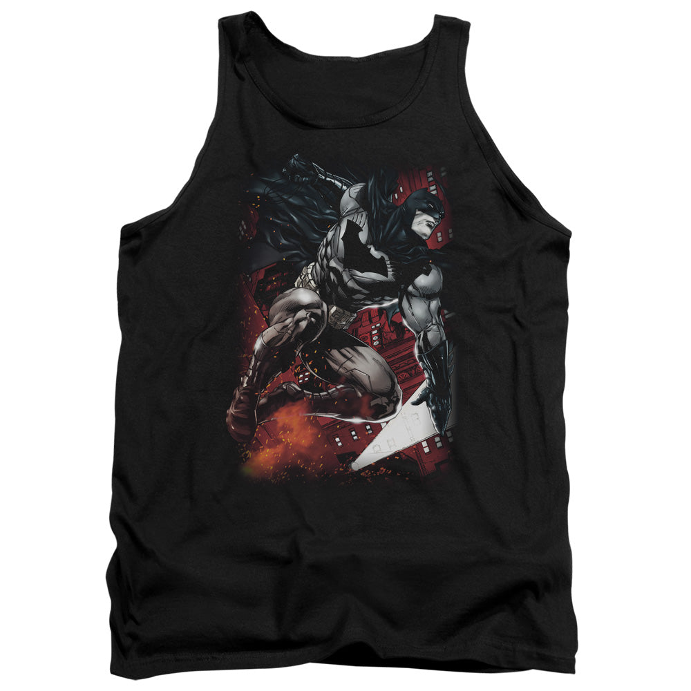 Batman Comics Sparks Leap Men's 18/1 Cotton Tank Top