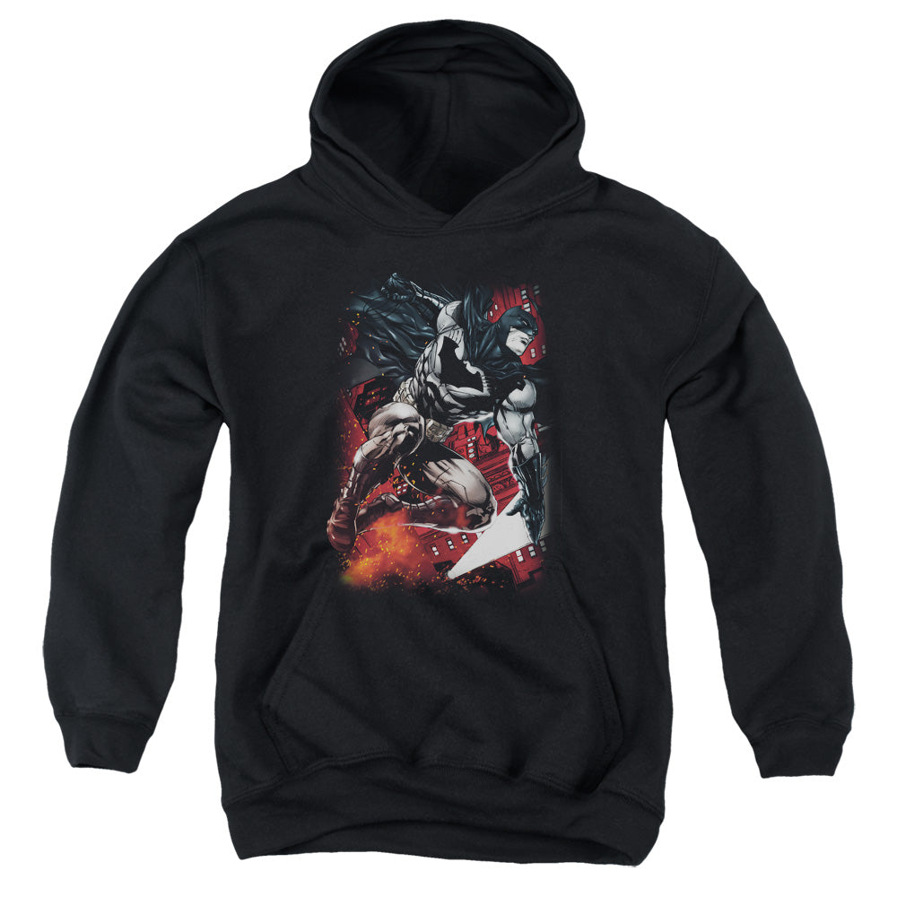 Batman Comics Sparks Leap Youth Cotton Poly Pull-Over Hoodie