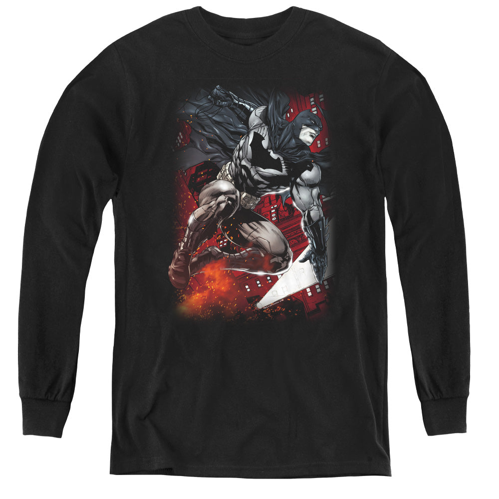 Batman Comics Sparks Leap Youth Long-Sleeve T-Shirt