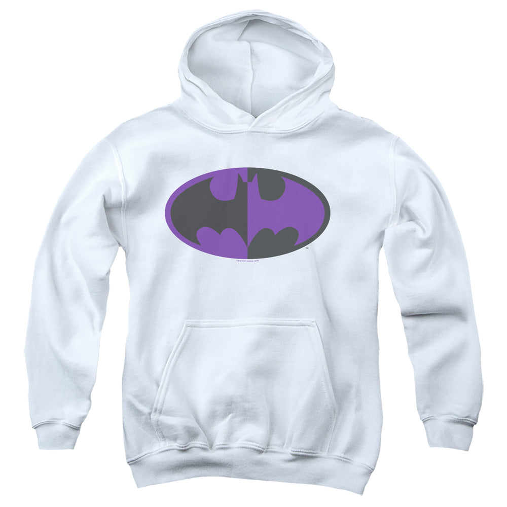 Batman Comics Split Symbol Youth Cotton Poly Pull-Over Hoodie